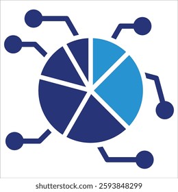 Resource Allocation Icon Element For Design