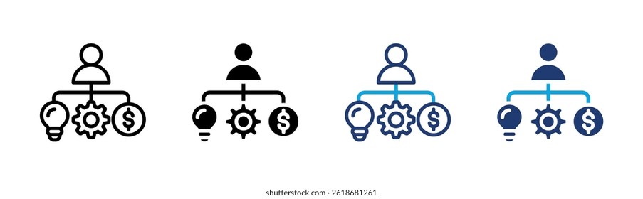 Elemento De Ícone De Alocação De Recursos Para Design