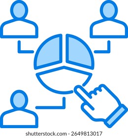 Resource Allocation Icon Element for Design