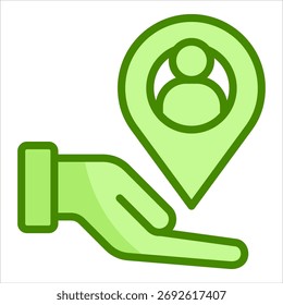 Elemento De Icono De Asignación De Recursos Para Diseño