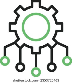 Resource Allocation Icon image. Suitable for mobile application.