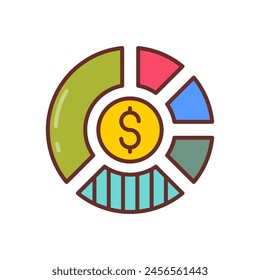 Resource Allocation icon in vector. Logotype
