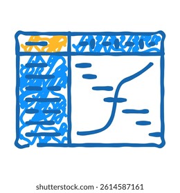 resource assessment mining doodle icon sketch vector. resource assessment mining sign. isolated symbol illustration