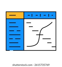 resource assessment mining line icon vector. resource assessment mining sign. isolated symbol illustration