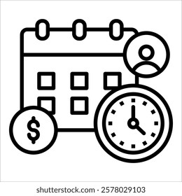 Resource Calendar Icon Element For Design