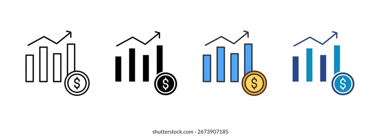 Resource Chart Icon Set Multiple Style Collection