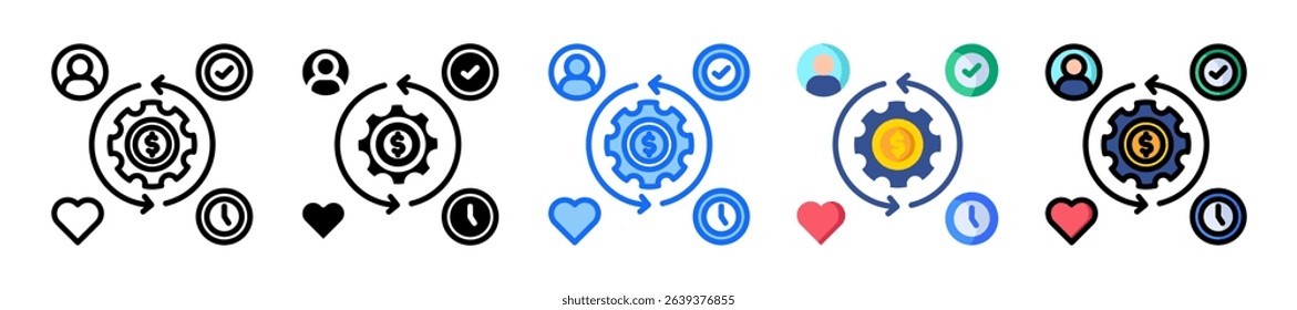 Resource Cost Icon Element For Design