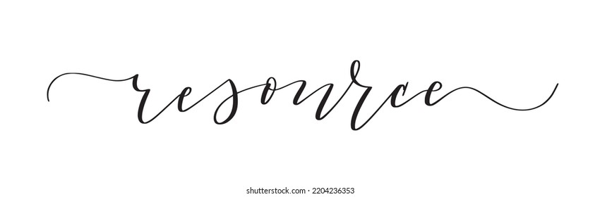 Resource cute hand-written word design for posters and stories