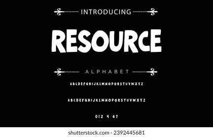 Resource font modern bouncy typeset, lively friendly alphabet. Playful cheerful letters in Los Muertos Mexican style for menus, labels, signage, ads, crafts and comic book. Vector typographic design