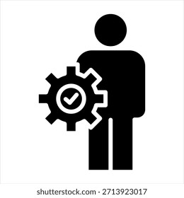 Resource Glyph Icon Vector Illustration