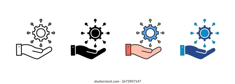 Resource Hub Icon Set Multiple Style Collection