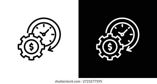 Ressourcensymbolsatz Schwarzweiß