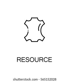 Resource icon. Single high quality outline symbol for web design or mobile app. Thin line sign for design logo. Black outline pictogram on white background