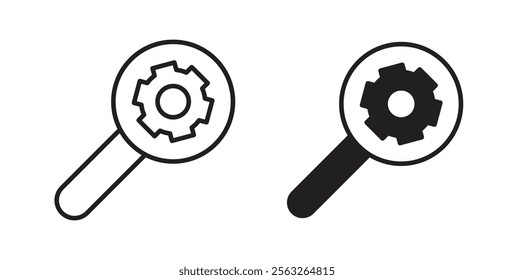 Resource icons in flat and line style set.