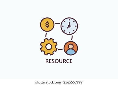 Resource Isolated Vector, Icon Or Logo Sign Symbol Illustration