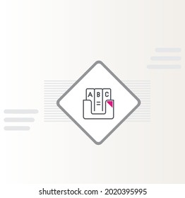 Resource Library Icon Vector Design