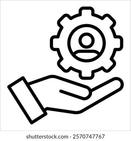 Resource Management Icon Element For Design