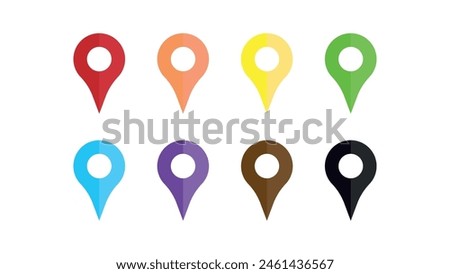 Resource pushpin icon geographical location cardinal point on map