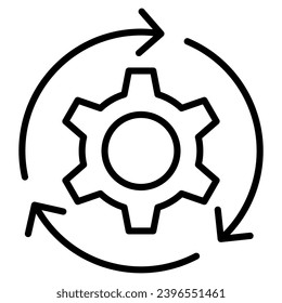 Resource Regeneration icon line vector illustration