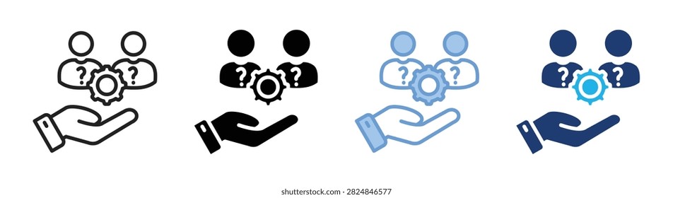 Resource Shortage icon set multiple style collection