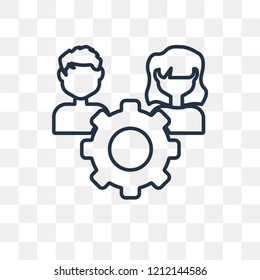 Resource vector outline icon isolated on transparent background, high quality linear Resource transparency concept can be used web and mobile