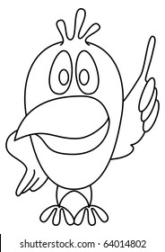 The resourceful chicken has thought up ingenious idea, contours