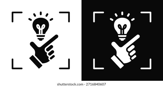 Resourceful Icon White And Black Background Style