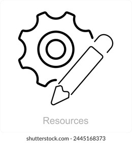 Recursos y ajustar el concepto de icono