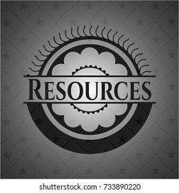 Resources black emblem