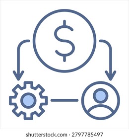 Resources Blue Icon Style Collection