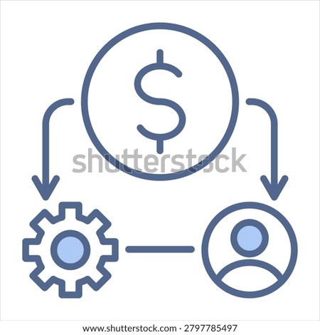 Resources Blue Icon Style Collection
