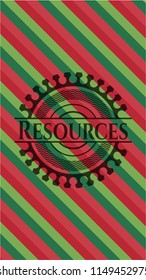 Resources christmas badge background.