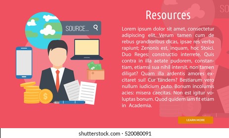 Resources Conceptual Banner