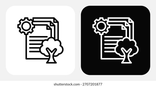 Conjunto de Ícones Monocromáticos Duplos de Recursos