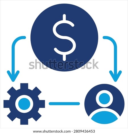 Resources Flat Blue Icon Collection