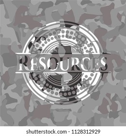 Resources grey camouflage emblem