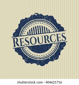 Resources grunge seal