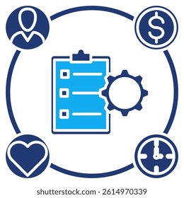 Resources icon represented by Resources symbol Dualtone style.