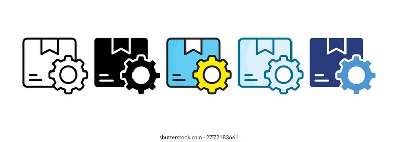 Resources Icon Set Multiple Style Collection