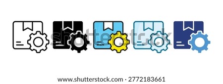 Resources Icon Set Multiple Style Collection