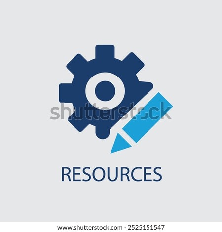 resources icons isolated Modern and editable resources icon. Simple icon vector illustration
