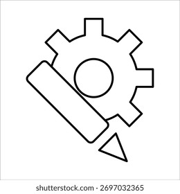 Iconos de recursos. Ilustración vectorial de línea simple