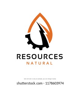 Resources Logo Template Design Vector, Emblem, Concept Design, Creative Symbol, Icon