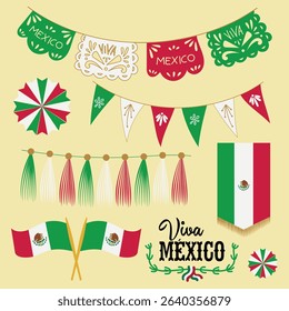 Resources: Mexico Flag and Party Decorations