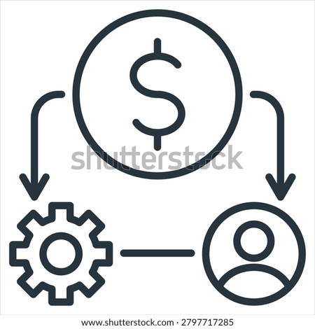 Resources Outline Icon Style Collection
