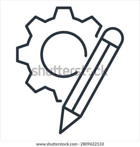Resources Outline Icon Style Collection
