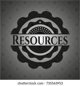 Resources realistic black emblem