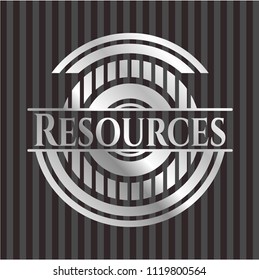 Resources silvery emblem