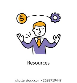 Vector de recursos Icono de estilo de contorno relleno. Archivo Eps 10 