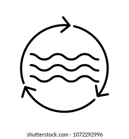 Resources water icon, vector illustration